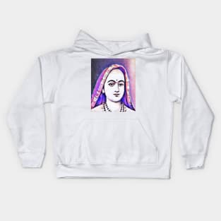 Adi Shankara Pink Portrait | Adi Shankara Artwork 7 Kids Hoodie